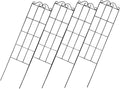 4pcs Metal Plant Support Frame Climbing Trellis for Garden and Potted Vines 50x15cm Black Vegetable and Flower Climbing Bracket for Home and Greenhouse Use