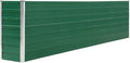 Raised Garden Bed 126x15.7x30.3 Galvanised Steel Green Green 35.16 lbs