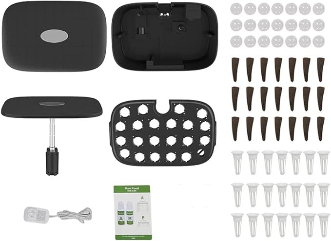 21 Pods Hydroponic Growing System WiFi Smart Garden with 4.8-inch Large-Screen Display Indoor Herb GardenAdjustable Height7.5L Water Tank Hydroponic Herb Garden Kit
