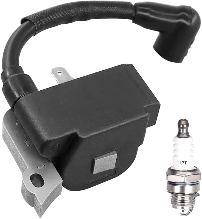 753-08489 Ignition Coil With L7T Spark Plug For Bolens BL125 MTD Craftsman Sears 316791600 Murray M7900 (41AS79MY758) MS9900 (41AS99MS758) Remington RM125 RM430 Leaf Blower