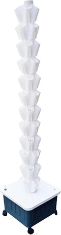 Hydroponics Growing SystemHydroponics Growing Tower Planter for Fruits Vegetables 5 Plants Per Layer 8/10/12 Layer (Color:A1Size:8 Layer)