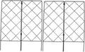 2Pcs Garden Trellis for Climbing Plants Sturdy Folding Plant Support Structure for Vertical Growth of Vines Flowers and Vegetables
