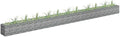 Gabion Raised Bed Silver Galvanized Steel 177.2 x 11.8 x 11.8 in Gardening Pots &amp Planters 145645