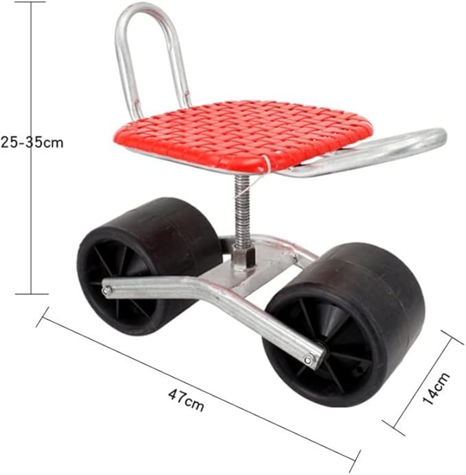 JSEIAJB Lazy Stool Planting Artifact Farm Work Stool Agricultural Lazy car Pulley Picking Small Mobile and 360 Degrees