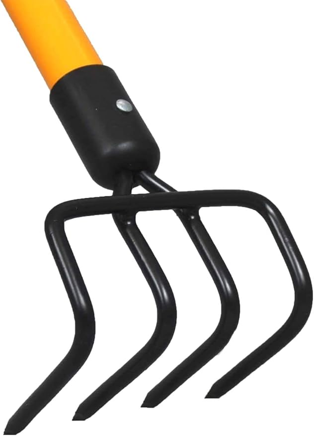 Ashman Garden Cultivator (1Pack)– Sturdy Hand Tiller/Cultivator – Heavy Duty Blade for Digging Loosening Soil and Weeding – Rubber Grip Handle for a Strong Hold – Rust Resistant