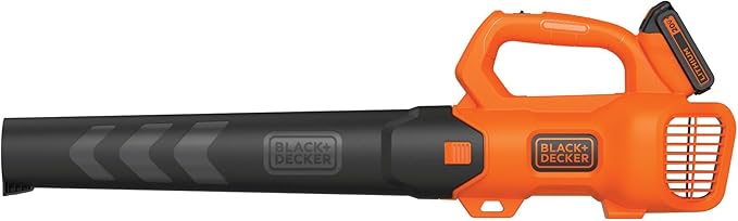 BLACK+DECKER 20V MAX* Cordless Leaf Blower Kit Axial Battery and Charger Included (BCBL700D1AEV) Orange