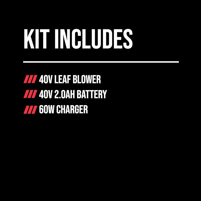 SKIL 40V 460CFM Leaf Blower Kit Including 2.0Ah Battery and 60W Charger-BL0460C-11