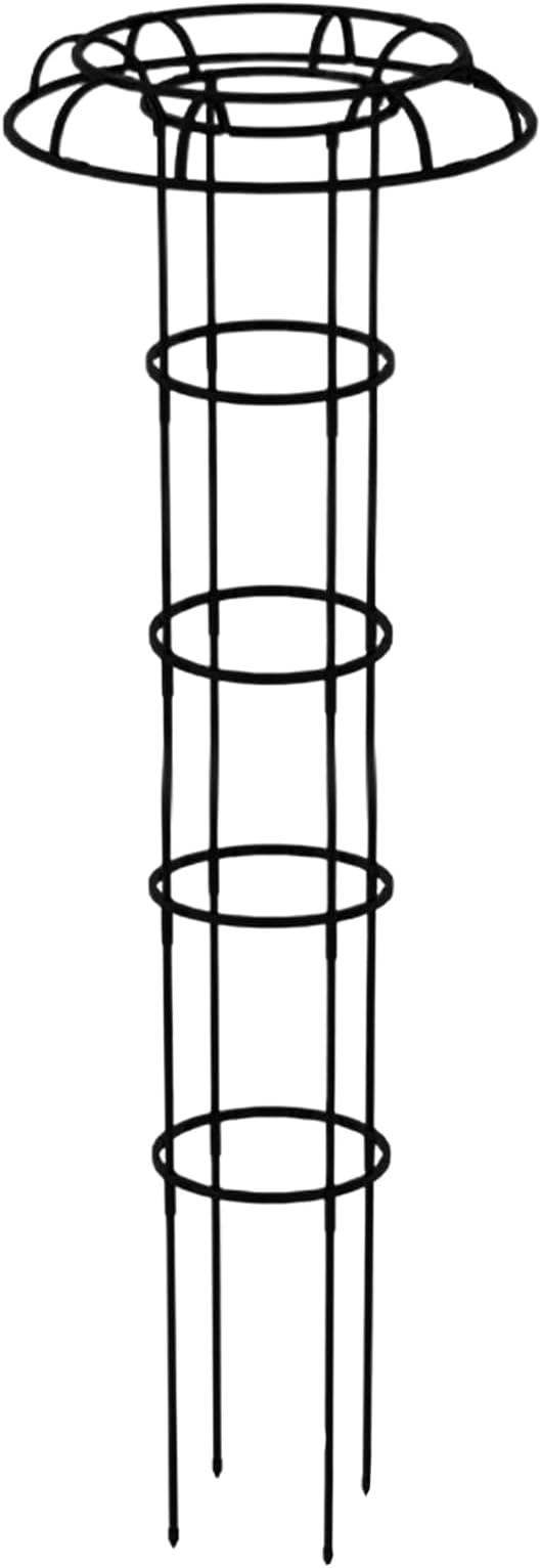 Umbrella Plant Support - Outdoor Vertical Frame for Climbing Vegetation | Weather Resistant Structure Elegant Garden Accent Stable Ground Holder &amp Compact Growing Aid for Pea Bean Tomato Clemati