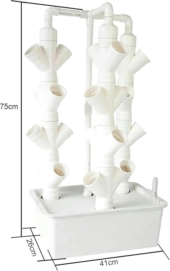 Indoor Hydroponic Growing System Freestanding Planting Tower SetPlant Vertical Hydroponics Hydroponic Planter for Herb VegetableB