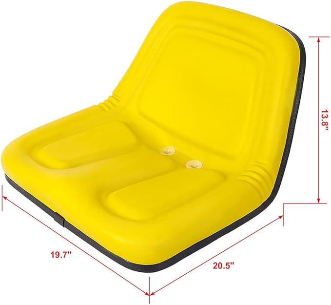 Universal Tracor Seat Deluxe Mower Tractor Seat Compatible with Slide and High Back Lawn Mower Seat with Micro Switch and Drainage Holesfor Tractor Loader Excavator