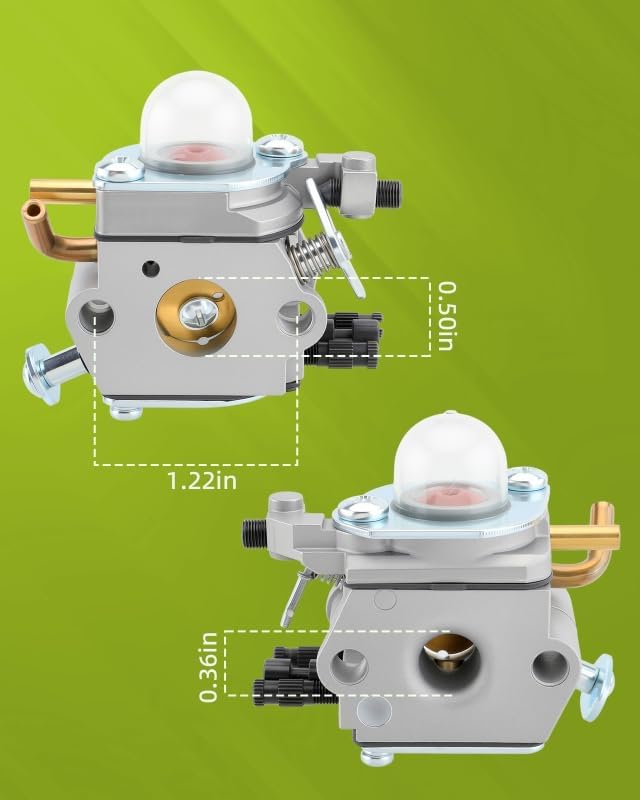 C1U-K42 Carburetor Fit for Echo PB2100 PB 2100 ES-2100 ES2100 PB-2155 Leaf Blower for Zama C1U-K42A C1U-K42B Carb Replace Part# 12520020565 12520020564 with Air Filter Fuel Line Turn Up Kits