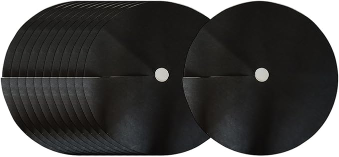 12 Pieces Tree Mulch Ring Protector Mat Non Woven Plant Disc Cover Weed Barrier Cloth Reusable Sturdy Structure Suitable for Fruit Trees Gardens Lawns Diameter 62 cm