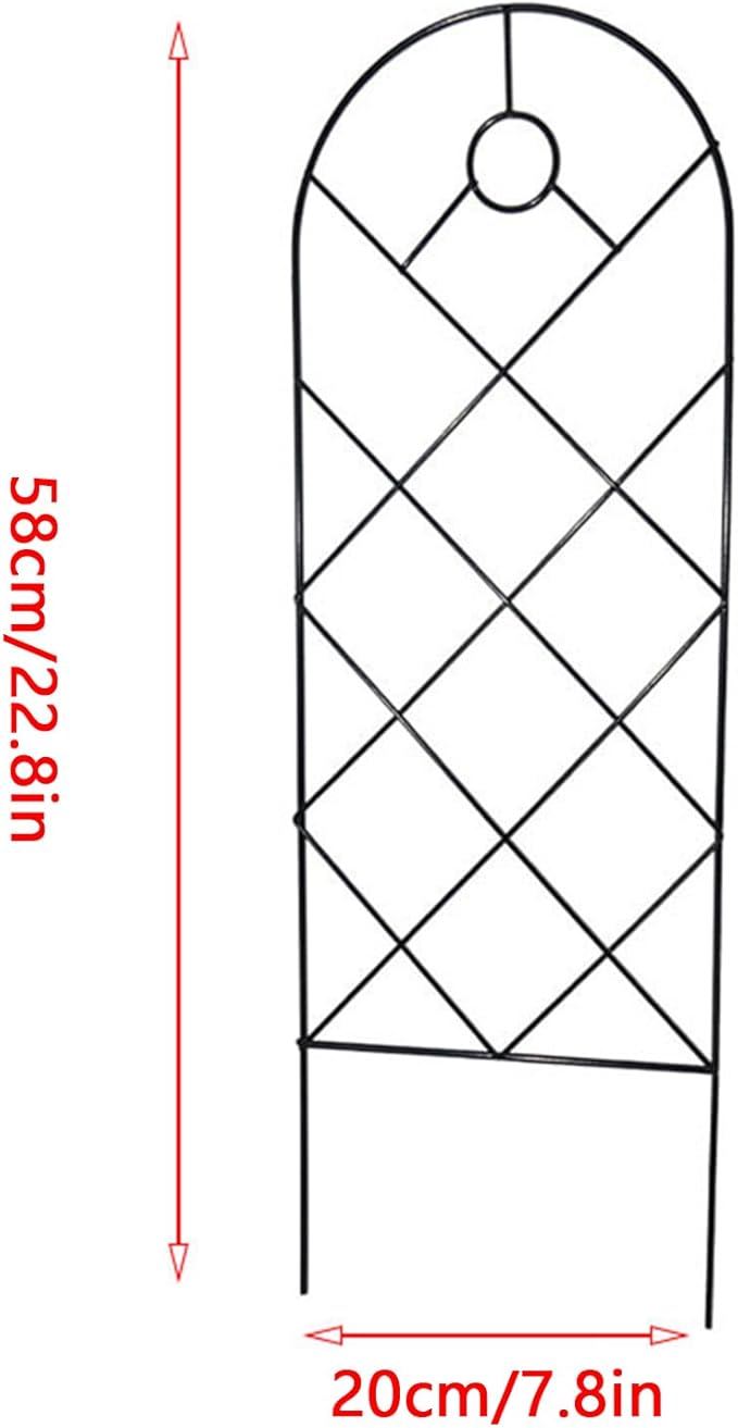 Garden Trellis for Climbing Plants for Climbing Plants Metal Rustproof Plant Support Trellis for Potted Plants for Climbing Plant Flower Rose Clematis Morning Glory Peony (3)