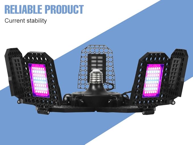 WENNI LED Growing Lamp 100/150/200/250/300/400W Full Sperturem 108/126/144/288/432/528Leds Red Blue/Sunlight C2/D2/E2(Red Blue-E2-400W)
