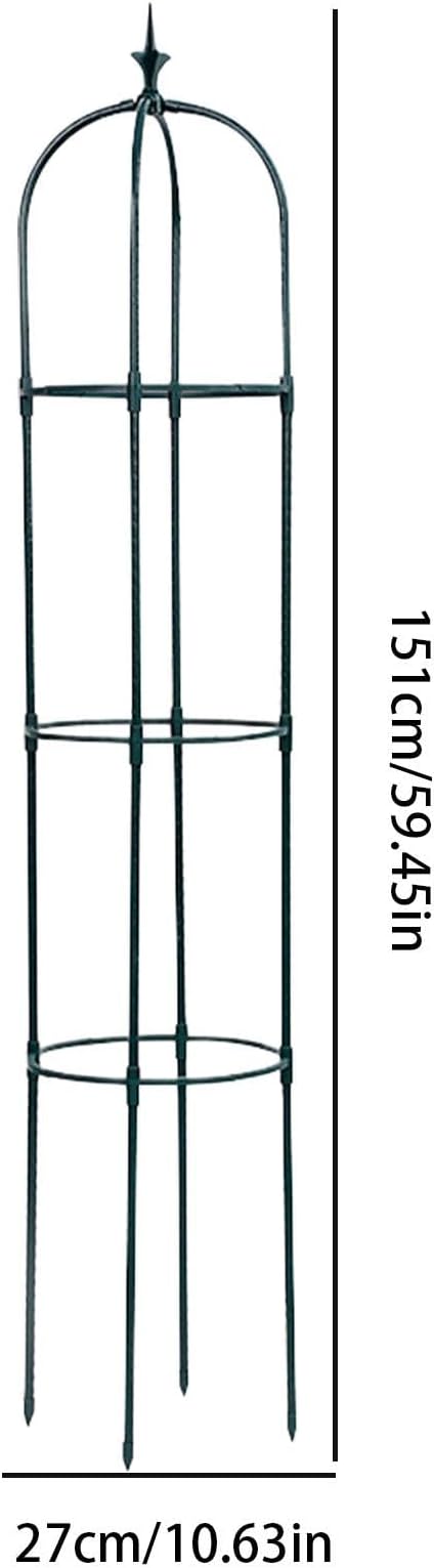 Obelisk Trellis - Garden Obelisk Trellis for Climbing Plants | Metal Plant Obelisk | Heavy Duty Gardening Support Frames | Flower Climbing Frame | Potted Flower Support | Rose Stand for Indoor Outdoor