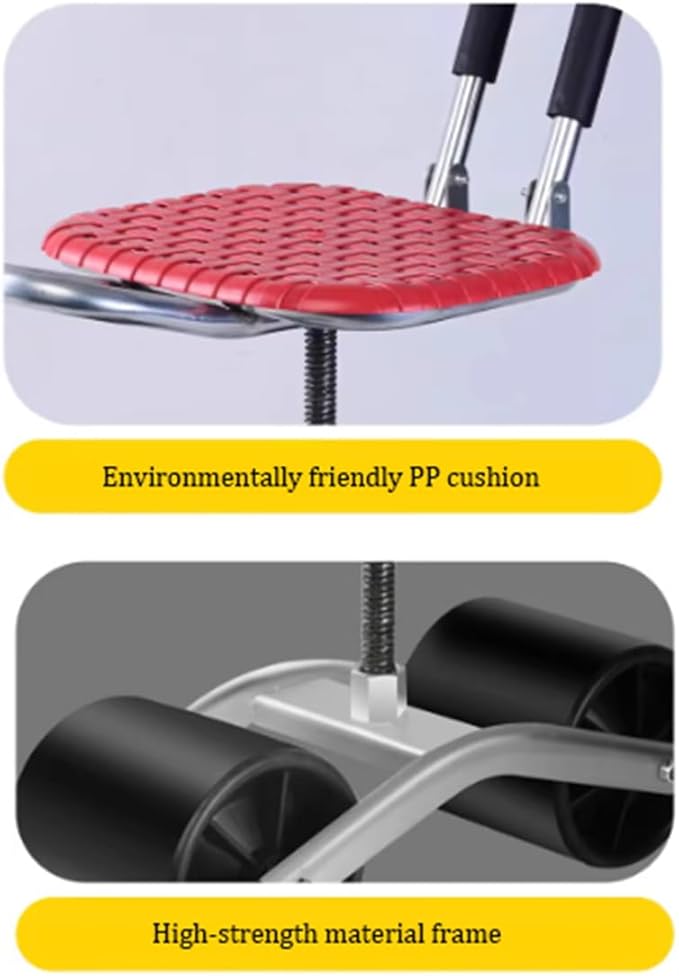 Mobile Gardening Stool Patio Gardening WorkseatGardening WorkseatsRolling Garden Work SeatLazy Garden Seat with Steering Handle &amp Tool TrayAdjustable Height 360°Swivel SeatB