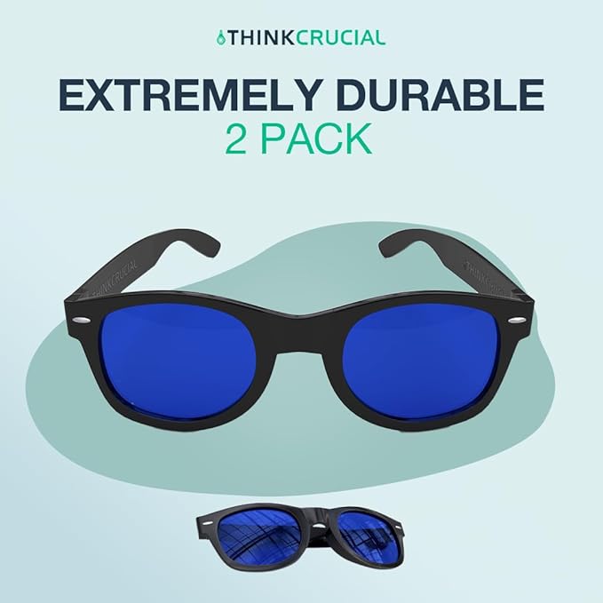 Think Crucial 2 Horticulture Indoor Hydroponics Grow Room &amp Greenhouse Light Glasses (Goggles) Anti UV Ultra-Violet HPS MH Lights Reflection &amp Glare Optical Protection (2 Pack)