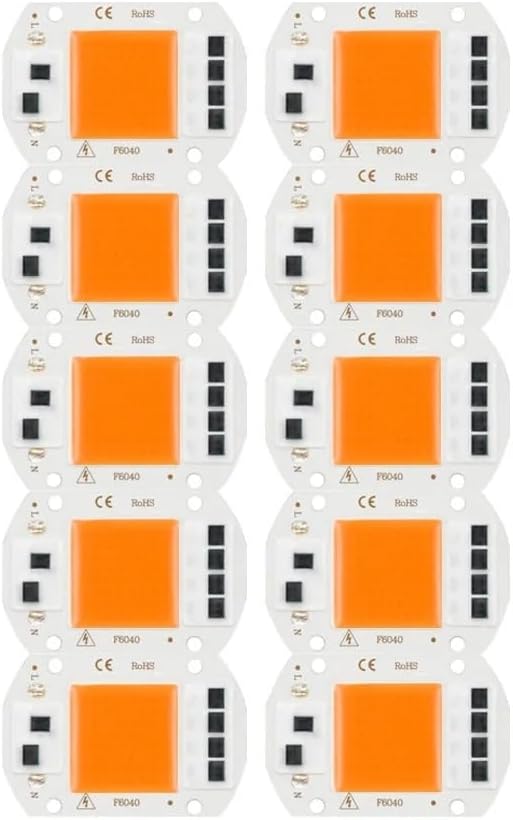 10PCS Grow Plant Light AC230V 50W LED COB phytolamp chip Full Spectrum