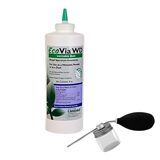 EcoVia WD Natural Insecticide Dust – Botanical Formula for Indoor &amp Outdoor Use – Kills Ants Ticks Spiders Mosquitoes &amp More – 1 lb | Includes Puffer