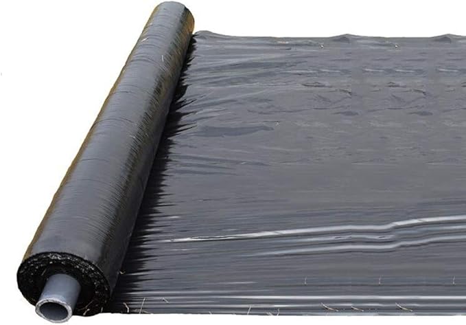 WGD Dimo 10m 0.008mm Mulch Film PE Black Plastic Mulch Garden Ground Cover Film Frost Protection Keep Warm Weed Control 1pcs (Size : 0.8M Width)