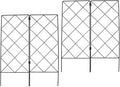 Veemoon 2pcs Garden Trellis Plant Climbing Supports 20x53cm Foldable Outdoor Vine Climbing Plant Support Frames for Patio and Lawn Gardening