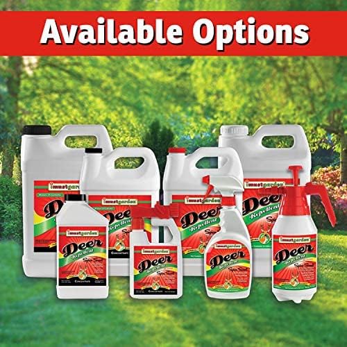 I Must Garden Deer Repellent [2 Pack: Mint Scent + Spice Scent] - Natural Deer Spray for Gardens &amp Plants – Two 32oz RTU Bottles