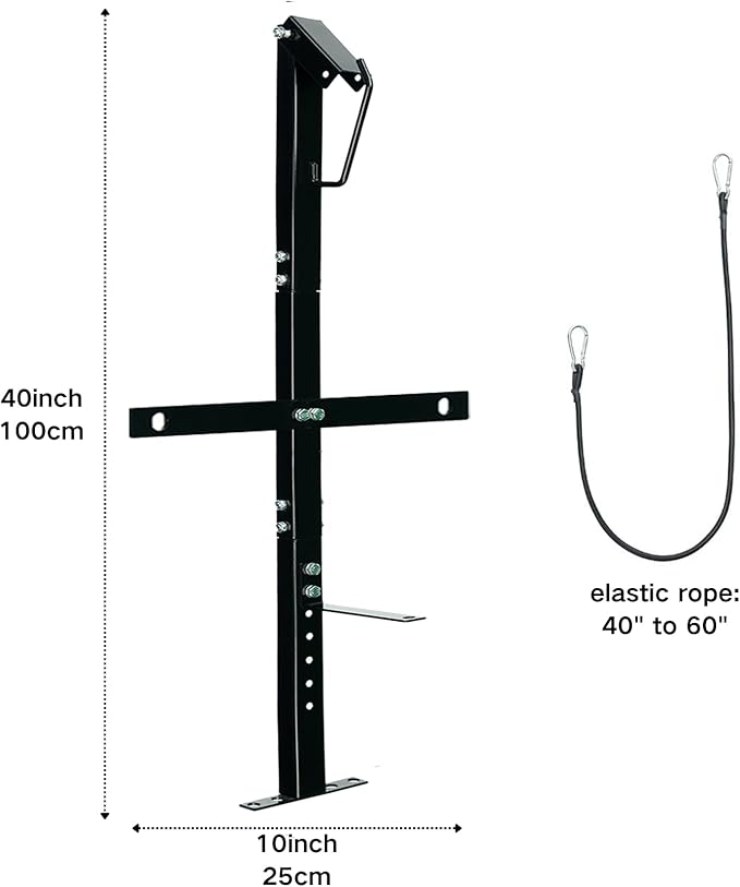 1 Place Heavy-Duty Backpack Leaf Blower Rack for Trailers Adjustable Leaf Blower Storage Holder for Open and Enclosed Lawn Landscape Trailer Truck suitable for 22''-26'' Blowers(1 Place Pack 1)