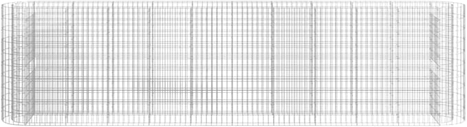 Gabion Raised Bed Gabion Cages Basket Steel Woven Gabion Net Garden Plant Above Ground Garden Boxes Outdoor Garden Galvanized Planters Metal Trough 157.5x19.7x39.4