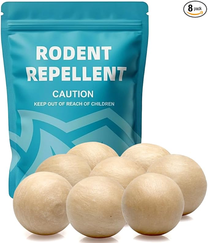 Rodent Repellent Indoor Mouse Repellent Mice Repellent Indoor Rat Repellant Peppermint Mice and Rat Deterrent to Keep Rodents Away from Nesting Covers 60 sq. ft Safe for Kids &amp Pets-8P