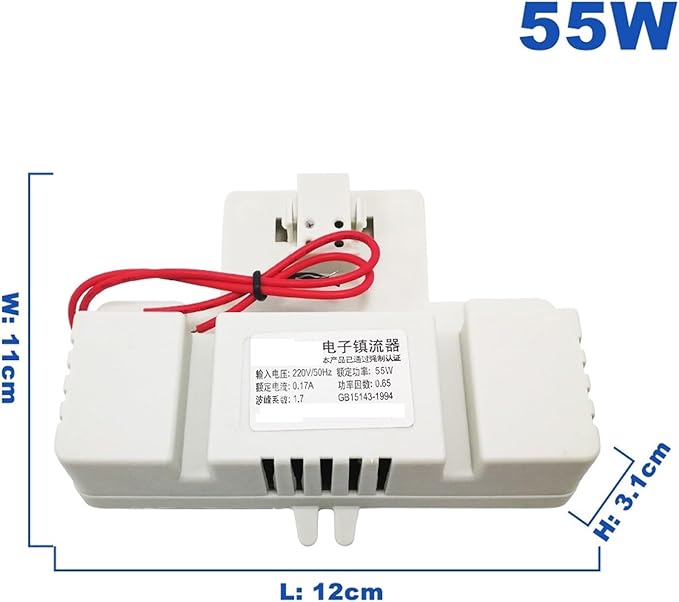 CAARLA Electronic Ballast 2D Lamp Dedicated Electronic Ballast Tube Integrated Rectifier 16W 21W 38W 55W for Four-pin Lamps(38W)