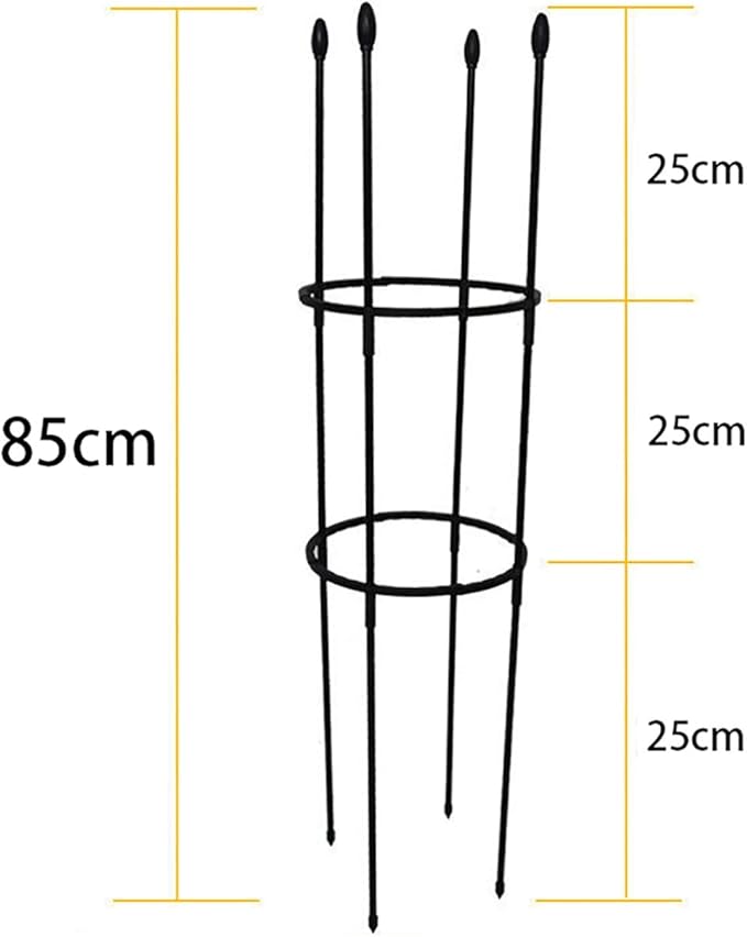 Garden Trellis Shaped Plant SupportTomato Cages for Garden Trellis for Potted Plants Climbing Plants Outdoor Vine Pots Flower Vegetable with Plant Stakes (Size : 85CM)