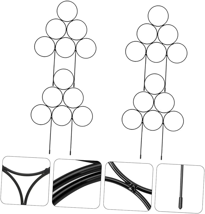 GANAZONO 8pcs Metal Trellis for Climbing Plants Indoor Plant Support Stake Small Garden Trellis Shape and Garden Use