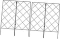 2Pcs Durable Garden Trellis for Climbing Plants Flower Support Rack for Outdoor Vegetable and Vine Growth Each for Patios and Lawns