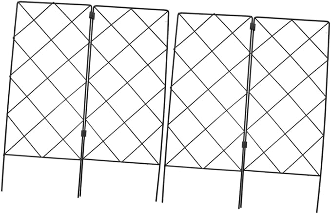 2Pcs Durable Garden Trellis for Climbing Plants Flower Support Rack for Outdoor Vegetable and Vine Growth Each for Patios and Lawns