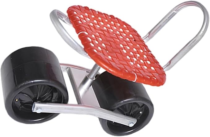 Garden Stool with WheelsAdjustable Height 22-36cmLightweight Gardening Helperfor Orchards Farms Balcony(Red)