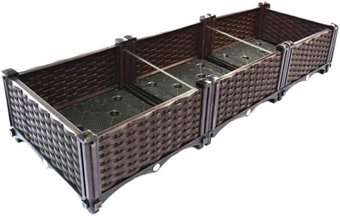 YSUEFIJO Raised Garden Bed Planter Raised Garden Bed Outdoor Planter Box for Outdoor Plants Planter Raised Beds for Vegetables Easy Assembly for Flowers Herbs Fruits
