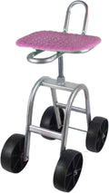 Garden Stool with WheelsHeightening Rolling Gardening Cart 45-59cm Adjustable HeightBearing 150kgfor Orchards Farms Home(4 Wheels)