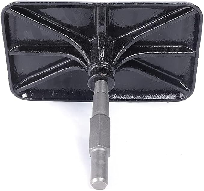 Steel Tamper Garden Tamper Tool Without Handle Heavy Duty Hand Plate Soil Compactor Durable Landscaping Rammer Soil Tamper for Leveling Soil Gravel Asphalt Driveway