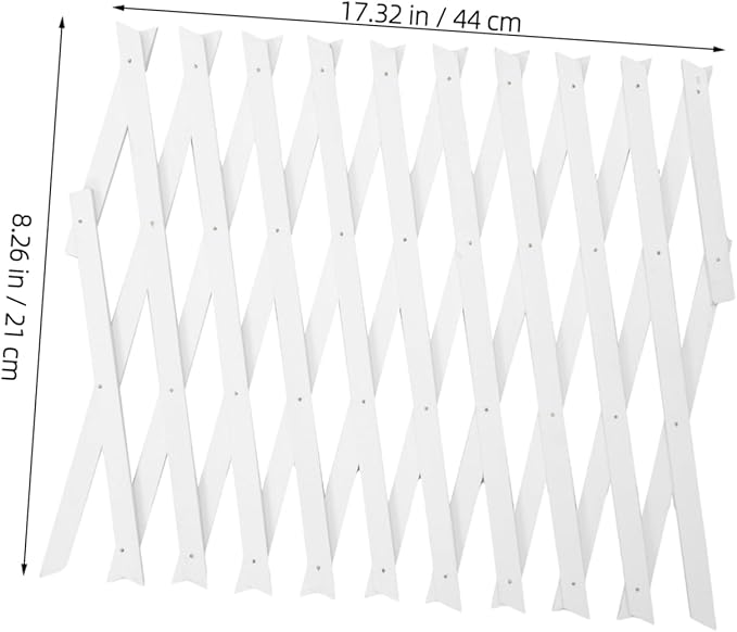 Happyyami Expandable Privacy Fence Wooden Lattice Garden Trellis Wall Trellis Outdoor for Climbing Plants