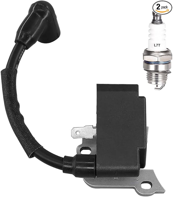 753-08489 Ignition Coil With L7T Spark Plug For Bolens BL125 MTD Craftsman Sears 316791600 Murray M7900 (41AS79MY758) MS9900 (41AS99MS758) Remington RM125 RM430 Leaf Blower
