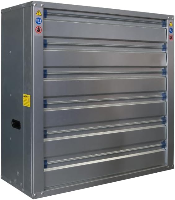 40 Greenhouse Fan Belt Driven W/Shutter Belt Driven Pre Wired with Shutter 120V 9 AMP Airflow: 19117CFM