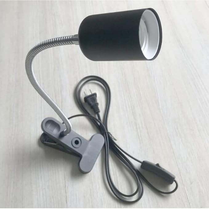E27 Plant Growth Lamp Base For Tortoise Heating Lighting Variable Direction Lamp Holder With Clip 50pcs