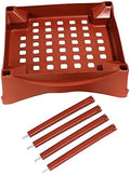 Emsco Group 2400D Stand Kit-Includes Legs and Casters-Turns City Picker into Raised Bed Garden Grow Box Accessory Terracotta