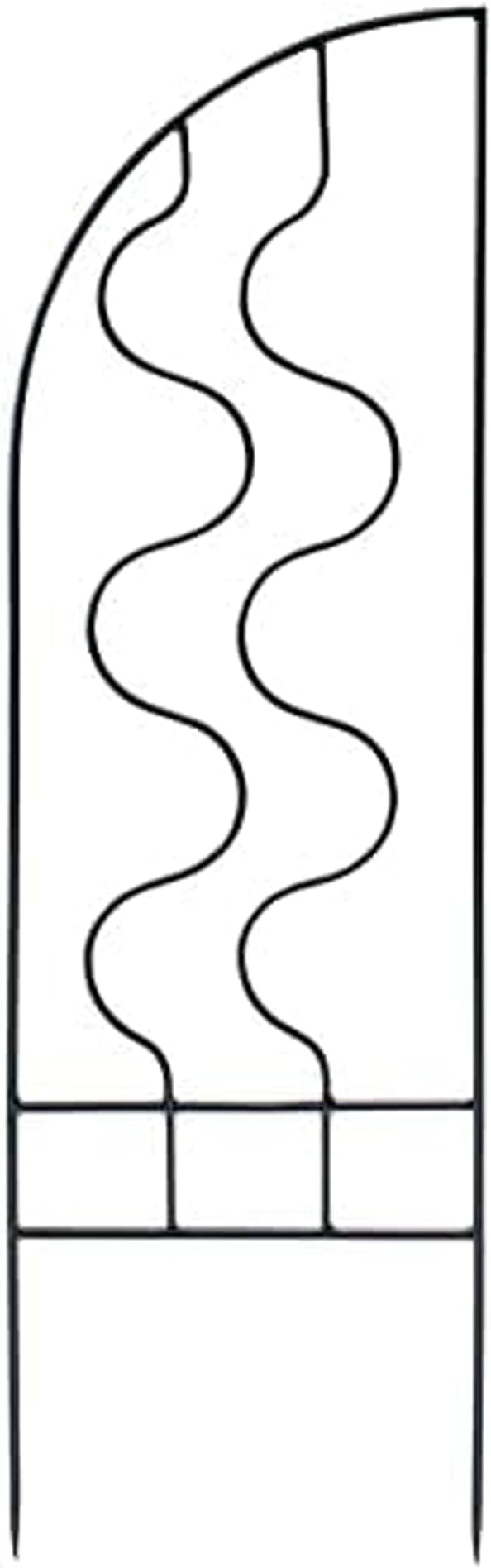 FT-42S Primrose Side Panels Support Wrought Iron Garden Trellis for Climbing Plants