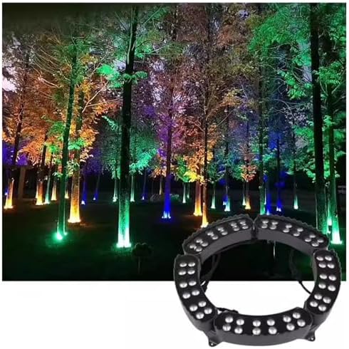 LED Tree Surrounding Lights - IP65 Waterproof Garden Spotlights 5PCS RGB Landscape Lamps AC220V Outdoor Decorative Pillar Lights for Courtyards