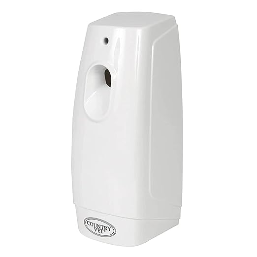 Country Vet Mosquito+Fly Metered Spray Refill (Case of 12) &amp Automatic Metered Dispenser (Case of 12) - 342033CVA - Great for Barns Stables Farms Stalls and Outdoor Insect/Fly Prevention