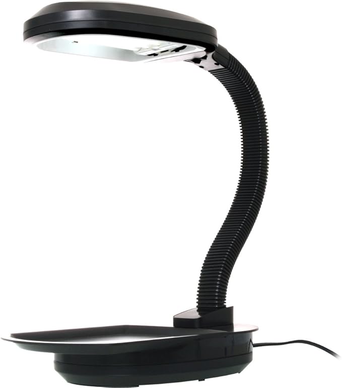 Black Hydrofarm FLF27D Desktop Plant Light with 27-Watt CFL Bulb