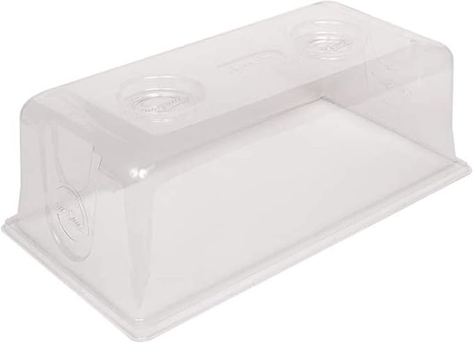 SUNPACK Sundome Plastic Multi-Vented Humidity Dome Clear 7 - Ideal for Greenhouses or Indoor Growing Able to Adjust Humidity with Vents