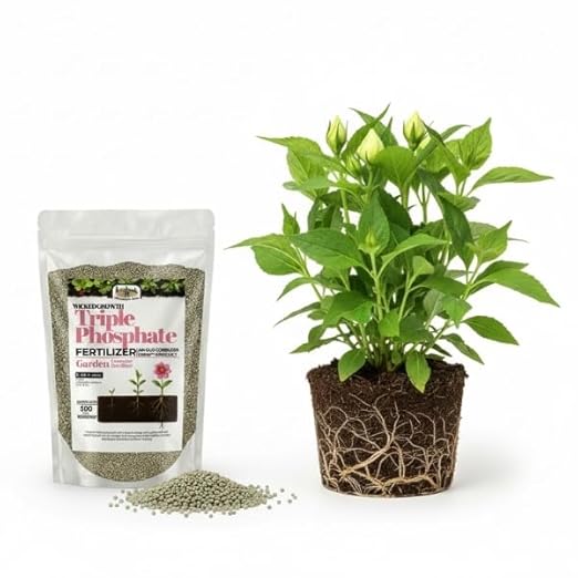 Old Cobblers Farm™ Wicked Growth Triple Phosphate Fertilizer - for Strong Roots and Vibrant Growth (5 lbs | 10 lbs | 15 lbs | 20 lbs) (15lbs)