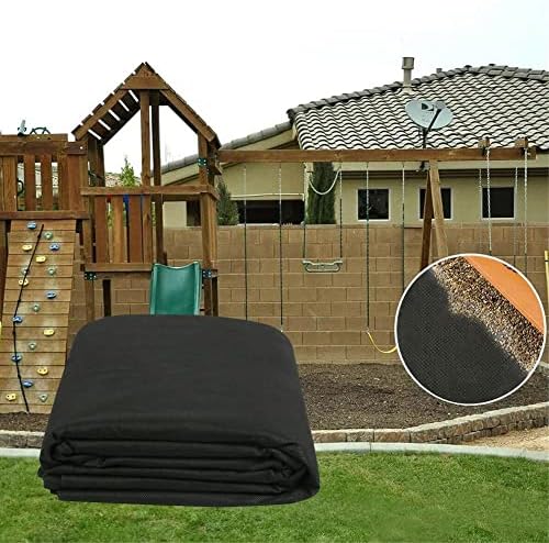 Heavy Duty French Drain System Non-Woven Geotextile Fabric Roll Garden Weed Barrier Erosion Control for Commercial Landscaping - 0.6m x 10m (2ft x 33ft)